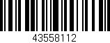 Código de barras (EAN, GTIN, SKU, ISBN): '43558112'