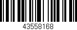 Código de barras (EAN, GTIN, SKU, ISBN): '43558168'