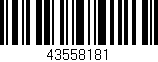 Código de barras (EAN, GTIN, SKU, ISBN): '43558181'