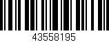 Código de barras (EAN, GTIN, SKU, ISBN): '43558195'