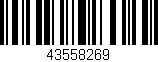 Código de barras (EAN, GTIN, SKU, ISBN): '43558269'