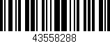 Código de barras (EAN, GTIN, SKU, ISBN): '43558288'