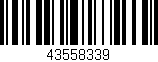 Código de barras (EAN, GTIN, SKU, ISBN): '43558339'
