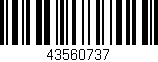 Código de barras (EAN, GTIN, SKU, ISBN): '43560737'