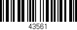 Código de barras (EAN, GTIN, SKU, ISBN): '43561'