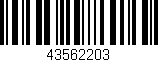 Código de barras (EAN, GTIN, SKU, ISBN): '43562203'
