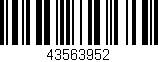 Código de barras (EAN, GTIN, SKU, ISBN): '43563952'