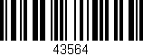 Código de barras (EAN, GTIN, SKU, ISBN): '43564'