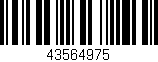 Código de barras (EAN, GTIN, SKU, ISBN): '43564975'