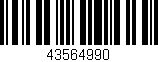 Código de barras (EAN, GTIN, SKU, ISBN): '43564990'