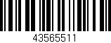 Código de barras (EAN, GTIN, SKU, ISBN): '43565511'