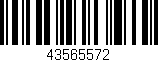 Código de barras (EAN, GTIN, SKU, ISBN): '43565572'