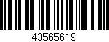 Código de barras (EAN, GTIN, SKU, ISBN): '43565619'