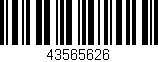 Código de barras (EAN, GTIN, SKU, ISBN): '43565626'