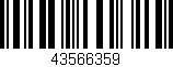 Código de barras (EAN, GTIN, SKU, ISBN): '43566359'