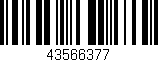 Código de barras (EAN, GTIN, SKU, ISBN): '43566377'
