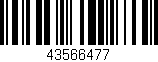 Código de barras (EAN, GTIN, SKU, ISBN): '43566477'