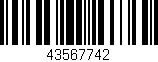 Código de barras (EAN, GTIN, SKU, ISBN): '43567742'