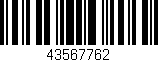 Código de barras (EAN, GTIN, SKU, ISBN): '43567762'