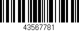 Código de barras (EAN, GTIN, SKU, ISBN): '43567781'