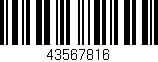 Código de barras (EAN, GTIN, SKU, ISBN): '43567816'