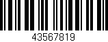 Código de barras (EAN, GTIN, SKU, ISBN): '43567819'