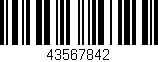Código de barras (EAN, GTIN, SKU, ISBN): '43567842'