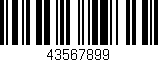 Código de barras (EAN, GTIN, SKU, ISBN): '43567899'