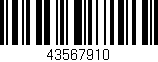 Código de barras (EAN, GTIN, SKU, ISBN): '43567910'