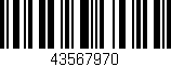 Código de barras (EAN, GTIN, SKU, ISBN): '43567970'