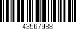 Código de barras (EAN, GTIN, SKU, ISBN): '43567988'