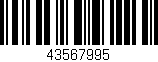 Código de barras (EAN, GTIN, SKU, ISBN): '43567995'