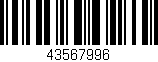 Código de barras (EAN, GTIN, SKU, ISBN): '43567996'