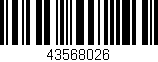 Código de barras (EAN, GTIN, SKU, ISBN): '43568026'