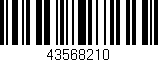 Código de barras (EAN, GTIN, SKU, ISBN): '43568210'
