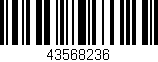 Código de barras (EAN, GTIN, SKU, ISBN): '43568236'