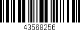 Código de barras (EAN, GTIN, SKU, ISBN): '43568256'