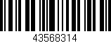 Código de barras (EAN, GTIN, SKU, ISBN): '43568314'