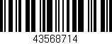 Código de barras (EAN, GTIN, SKU, ISBN): '43568714'