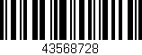 Código de barras (EAN, GTIN, SKU, ISBN): '43568728'