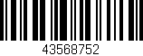 Código de barras (EAN, GTIN, SKU, ISBN): '43568752'