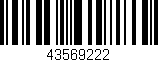 Código de barras (EAN, GTIN, SKU, ISBN): '43569222'