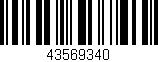 Código de barras (EAN, GTIN, SKU, ISBN): '43569340'