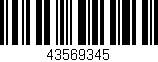 Código de barras (EAN, GTIN, SKU, ISBN): '43569345'
