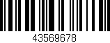 Código de barras (EAN, GTIN, SKU, ISBN): '43569678'