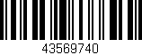 Código de barras (EAN, GTIN, SKU, ISBN): '43569740'