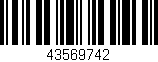 Código de barras (EAN, GTIN, SKU, ISBN): '43569742'