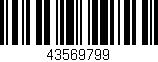 Código de barras (EAN, GTIN, SKU, ISBN): '43569799'