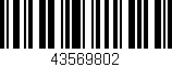 Código de barras (EAN, GTIN, SKU, ISBN): '43569802'