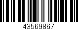 Código de barras (EAN, GTIN, SKU, ISBN): '43569867'